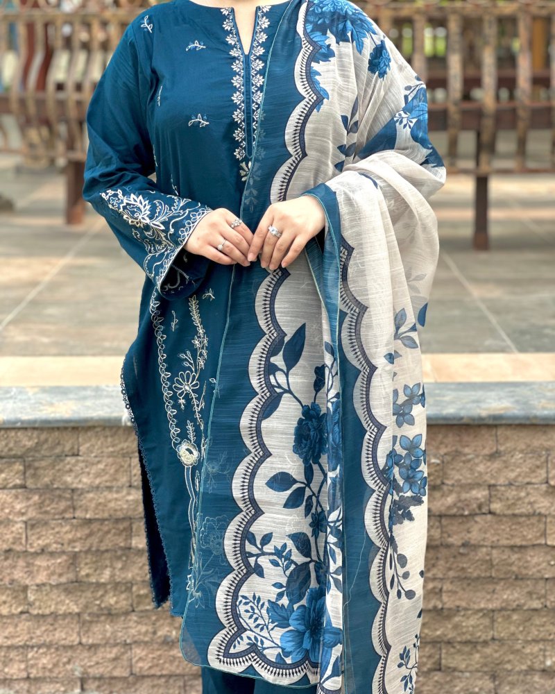 Embroidered Lawn Suit